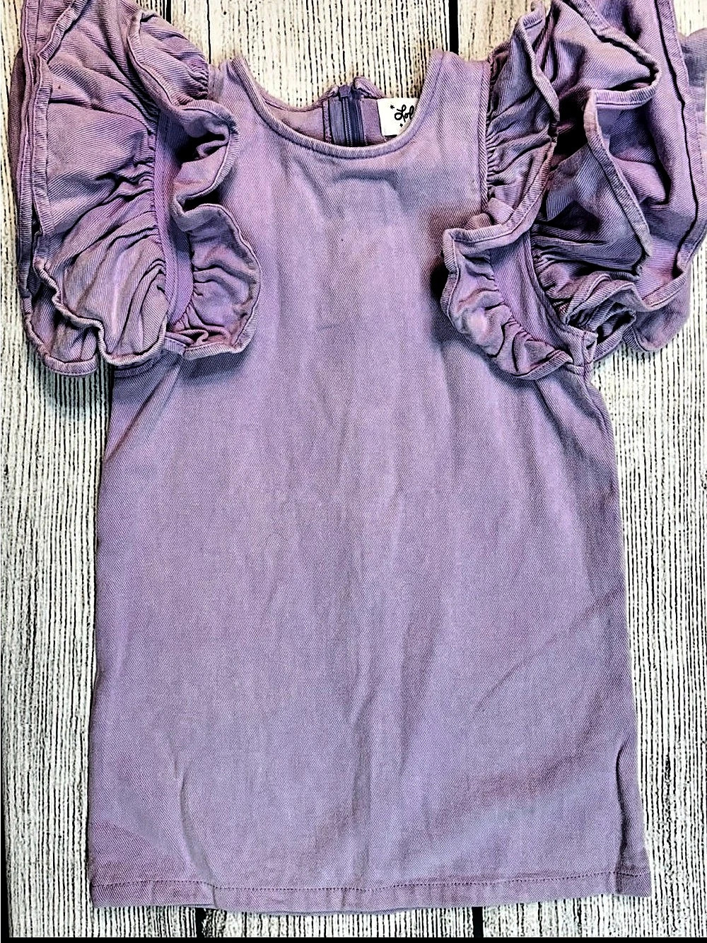 Lola + The Boys Lilac Ruffle Sleeve Dress